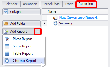 Schedule > Reporting > Add Report > “Chrono Report“