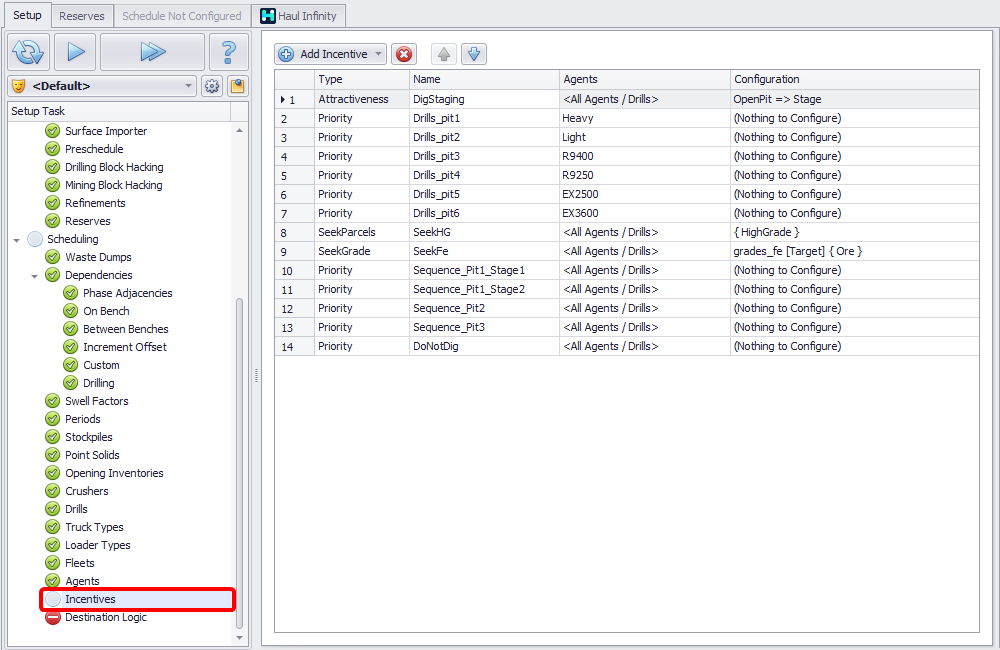 Add priority Incentives in the Incentives step