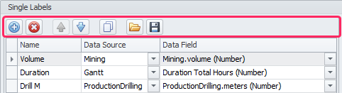 Add/Delete/Move up and down/Copy/Import and Export Single labels