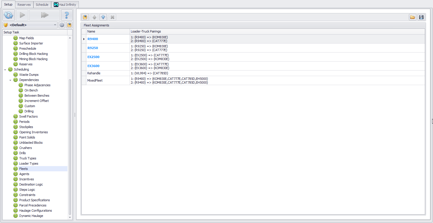 Loader types used as Agents (bold blue)