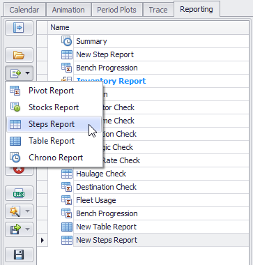 Schedule > Reporting > Add Report > “Steps Report“