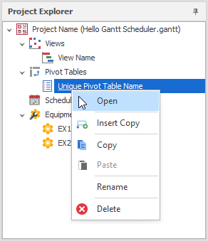 Pivot Tables