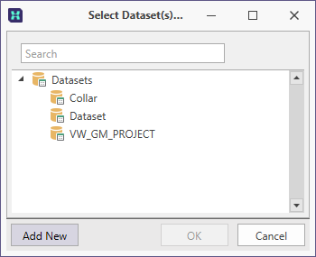 Configure and Add a Dataset