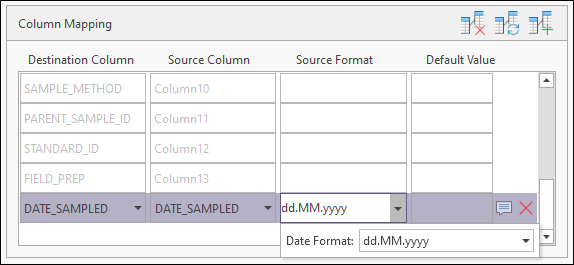 The Date Format Source Format menu option