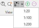 The Scalebar Settings drop down menu