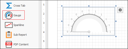The location of the Gauge control button