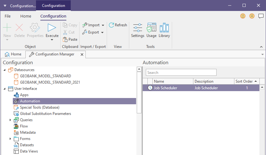 The Geobank Automation component