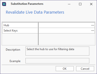 The Substitution Parameters form