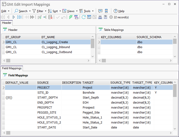 Edit Mappings