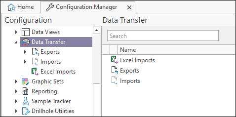 The Data Transfer component in the Configuration Manager