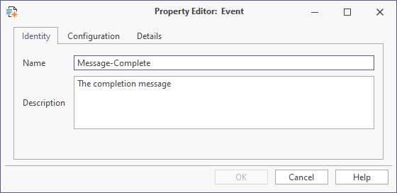 The Property Editor: Event form