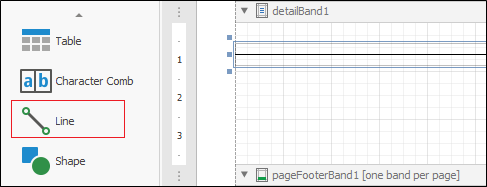 The location of the Line control button