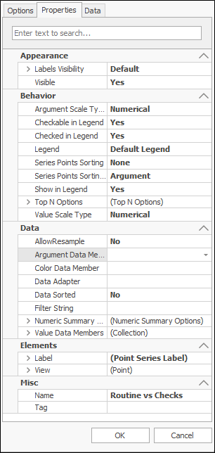 The Properties tab 