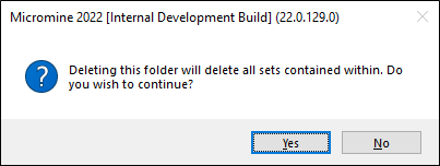 The Delete Form Set Folder Confirmation Prompt