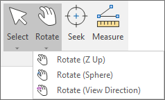 The Rotate Button menu
