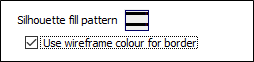 The Silhouette fill pattern options
