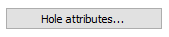 The Hole Attribuites button on the Create Blast Pattern form