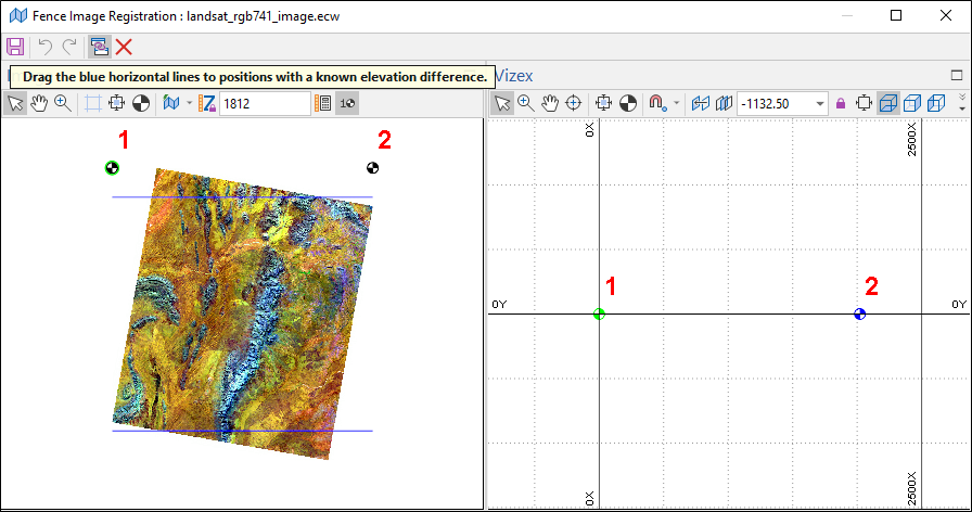 The Fence Image Registration form with an image loaded