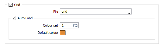 The Grid options on the Output tab of the Surface Points Modelling form