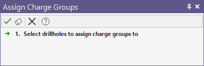 The Assign Charge Groups assistant form