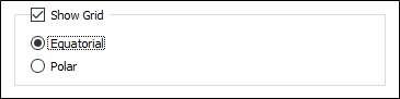 The Show Grid options on the Display tab of the Steronet form