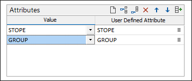 The Attributes grid in the Import Wireframes form