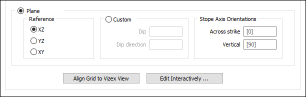 The Plane options
