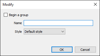 The Modify form