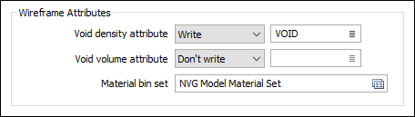The Wireframe Attributes options