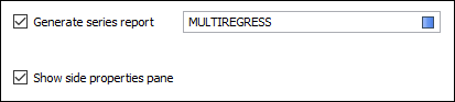 Options available in the Chart tab when a chart is displayed in Vizex