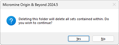 The Delete Form Set Folder Confirmation Prompt