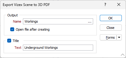 Export to 3D PDF