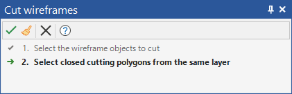 The Cut wireframes selection assitant second step