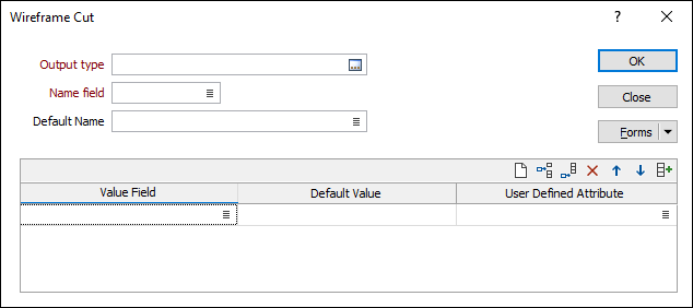 The Wireframe Cut form