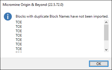 The Duplicate Blocks prompt