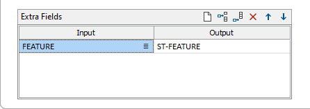The Extra Fields grid in the Drillhole to Structural Data form