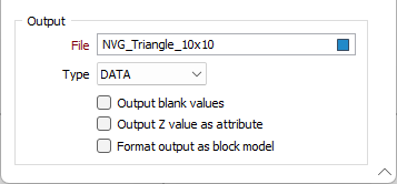 The Output options on the Convert Grid to MM File form
