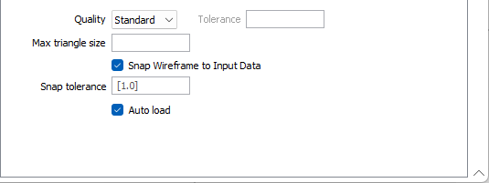The Quality options on the Output tab of the Vein Network form