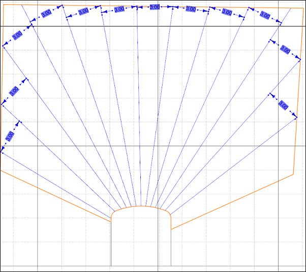 The Drillhole Spacing annotation