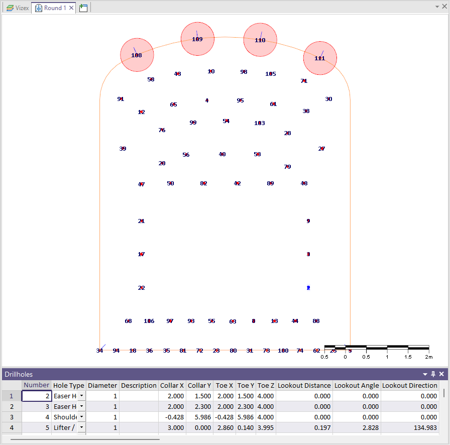 The Edit Round Window with example round