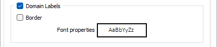 The Domain Labels options in the Display tab