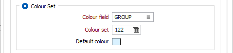 The Colour Set options on the Display Tab