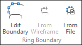 The Ring Boundary options in Edit Ring mode