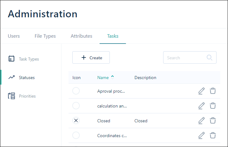 Create a Task Status