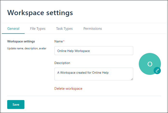 Workspace Settings