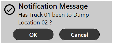 The Text Message with Yes/No required