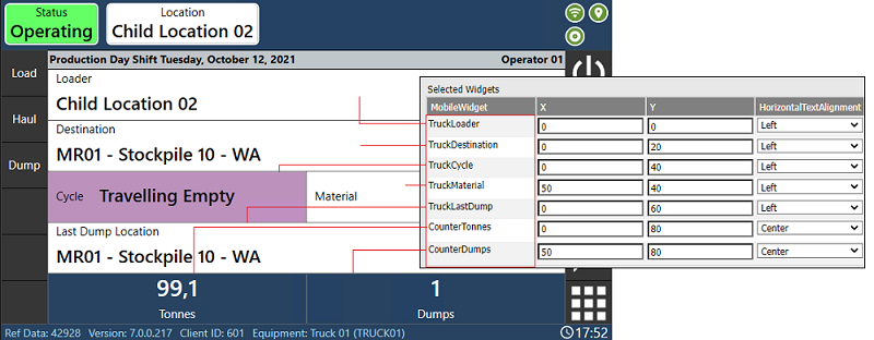 The Truck Mobile User Interface Profile