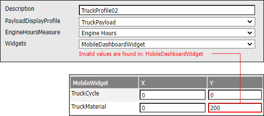 An error in the Mobile User Interface Profile form