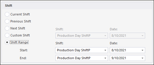The Shift options in the Print Options dialog