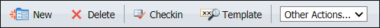 The Data Table toolbar